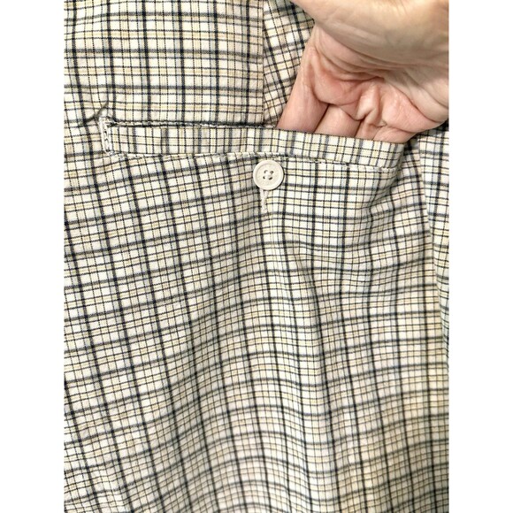 NWT Men's 626‎ Blue Broken-In Shorts White Blue Plaid Flat Front Size W54 - Picture 11 of 15